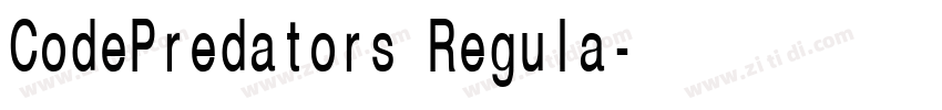 CodePredators Regula字体转换